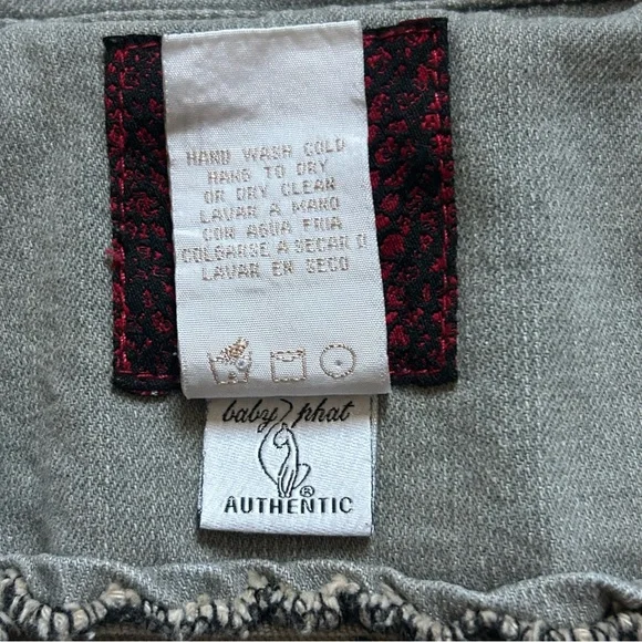 Baby Phat Grey Short denim vest - Picture 7 of 13